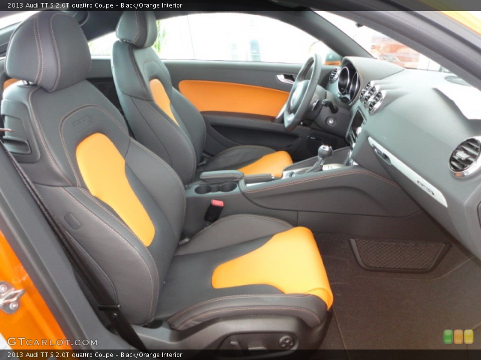 Black/Orange Interior Photo for the 2013 Audi TT S 2.0T quattro Coupe #69772687