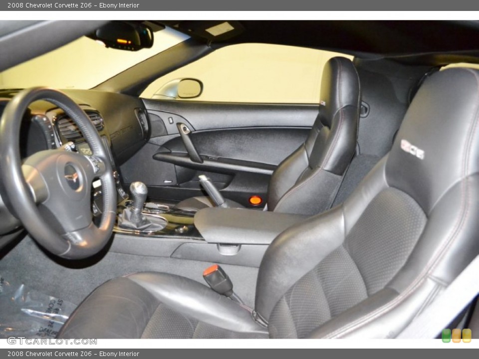 Ebony Interior Photo for the 2008 Chevrolet Corvette Z06 #69773077