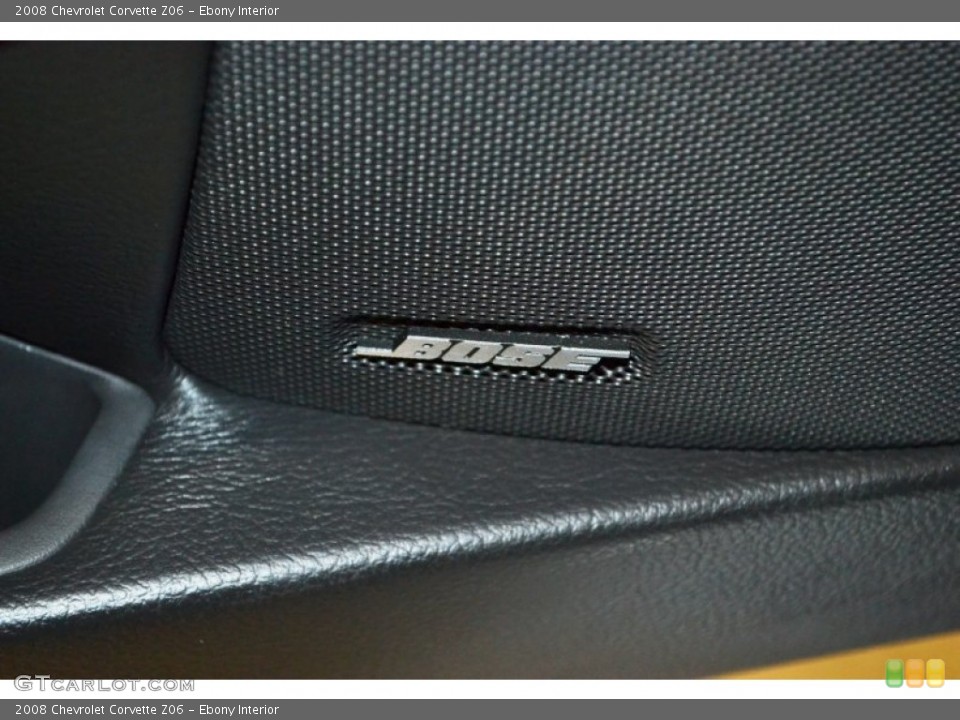 Ebony Interior Audio System for the 2008 Chevrolet Corvette Z06 #69773120