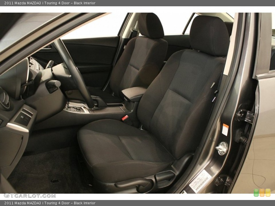 Black Interior Front Seat for the 2011 Mazda MAZDA3 i Touring 4 Door #69773212