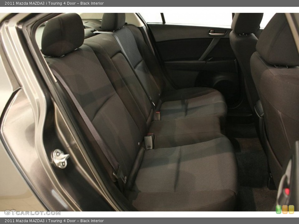 Black Interior Rear Seat for the 2011 Mazda MAZDA3 i Touring 4 Door #69773278