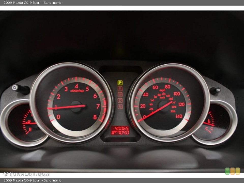 Sand Interior Gauges for the 2009 Mazda CX-9 Sport #69773557