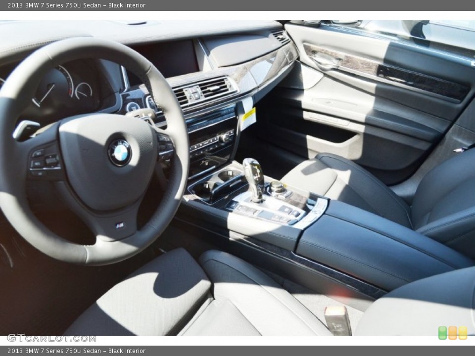 Black Interior Prime Interior for the 2013 BMW 7 Series 750Li Sedan #69774544