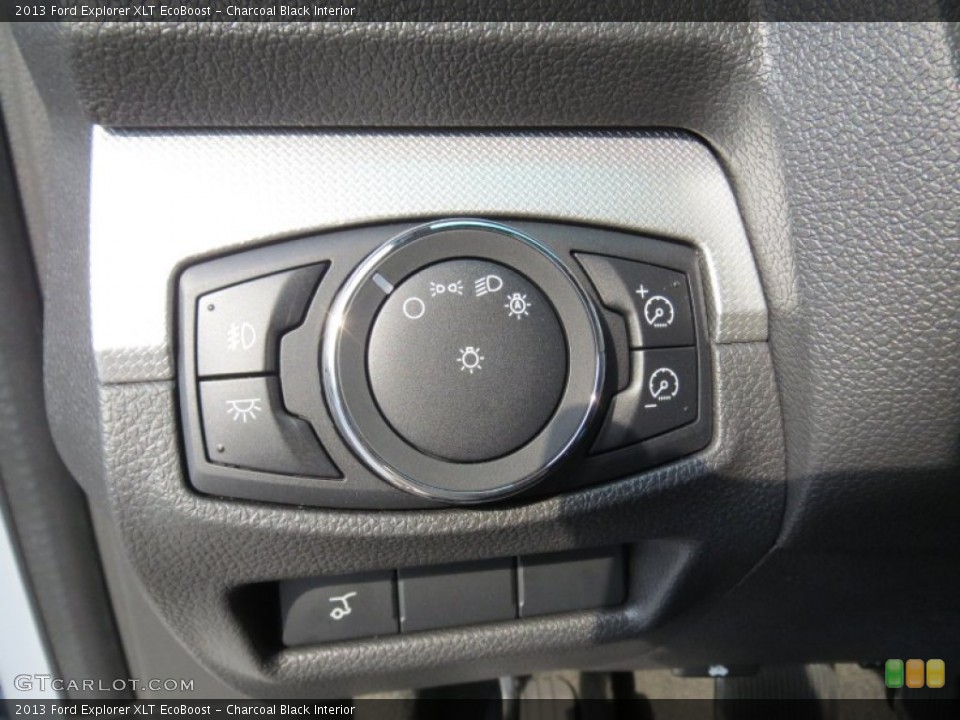 Charcoal Black Interior Controls for the 2013 Ford Explorer XLT EcoBoost #69778456