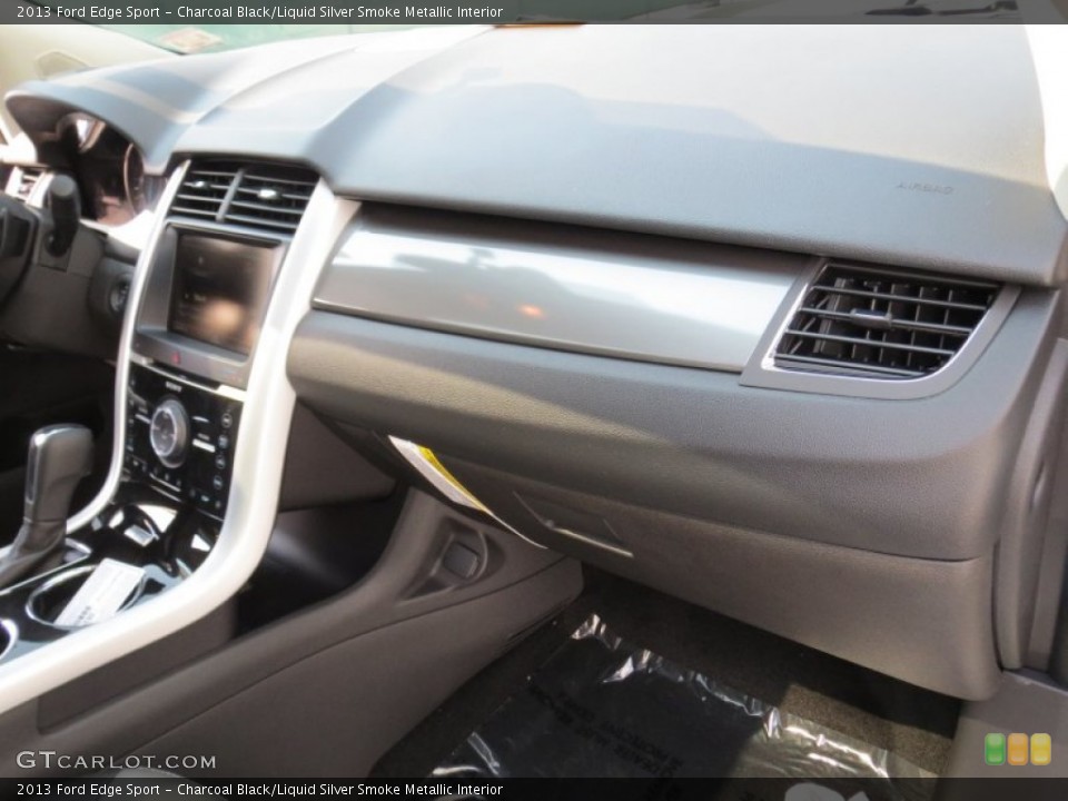 Charcoal Black/Liquid Silver Smoke Metallic Interior Dashboard for the 2013 Ford Edge Sport #69778603