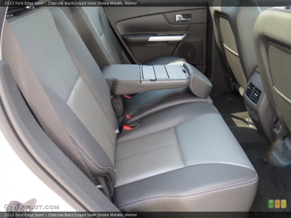 Charcoal Black/Liquid Silver Smoke Metallic Interior Rear Seat for the 2013 Ford Edge Sport #69778630