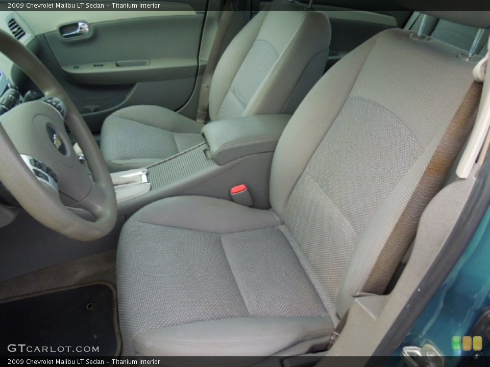 Titanium Interior Front Seat for the 2009 Chevrolet Malibu LT Sedan #69779440