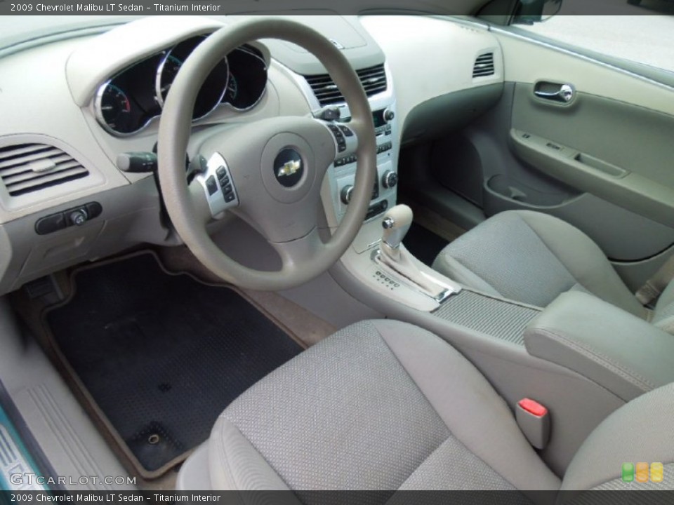 Titanium Interior Prime Interior for the 2009 Chevrolet Malibu LT Sedan #69779593