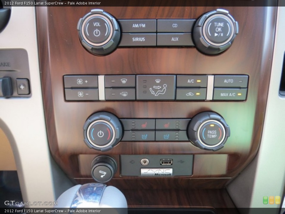 Pale Adobe Interior Controls for the 2012 Ford F150 Lariat SuperCrew #69779902