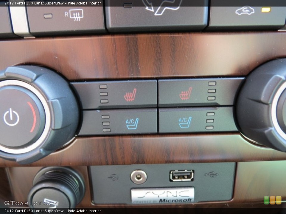 Pale Adobe Interior Controls for the 2012 Ford F150 Lariat SuperCrew #69779911