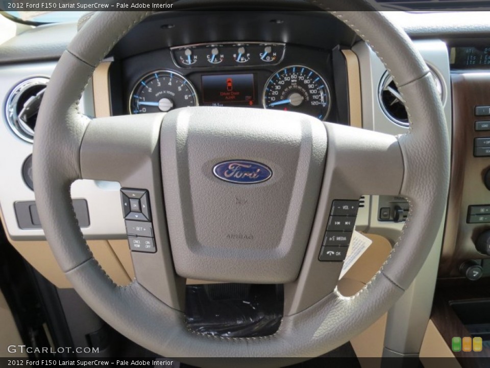 Pale Adobe Interior Steering Wheel for the 2012 Ford F150 Lariat SuperCrew #69779929