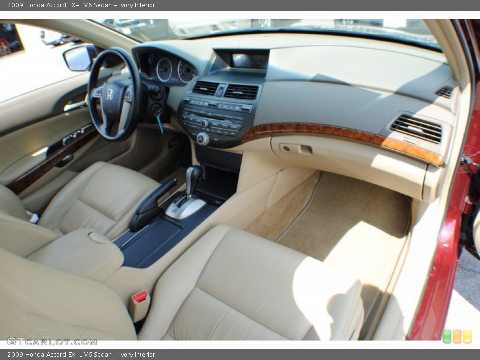 Ivory Interior Dashboard for the 2009 Honda Accord EX-L V6 Sedan #69779935