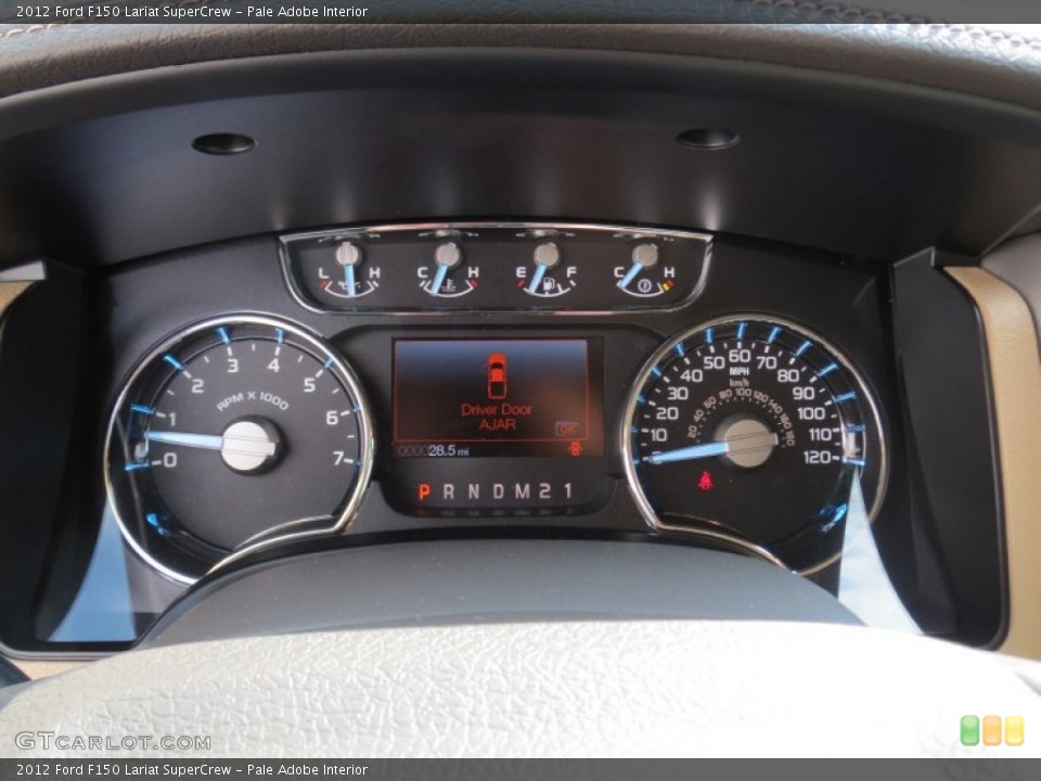 Pale Adobe Interior Gauges for the 2012 Ford F150 Lariat SuperCrew #69779938