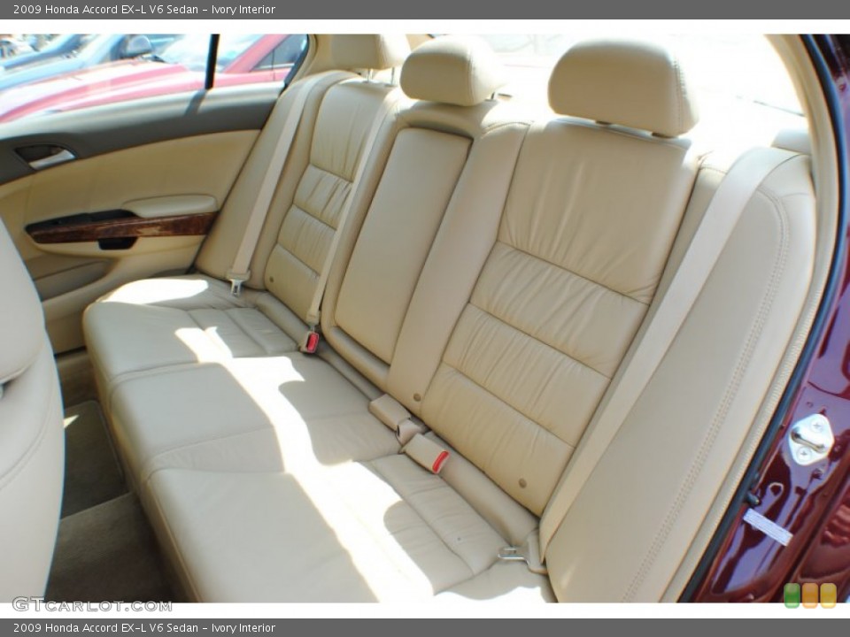 Ivory Interior Rear Seat for the 2009 Honda Accord EX-L V6 Sedan #69780016
