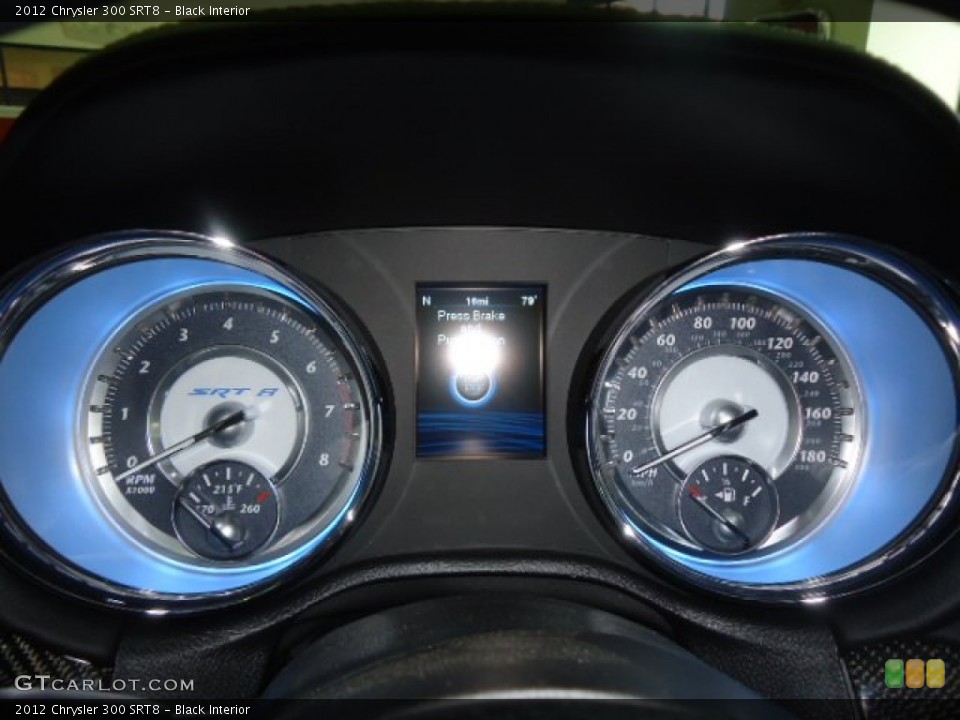 Black Interior Gauges for the 2012 Chrysler 300 SRT8 #69781015