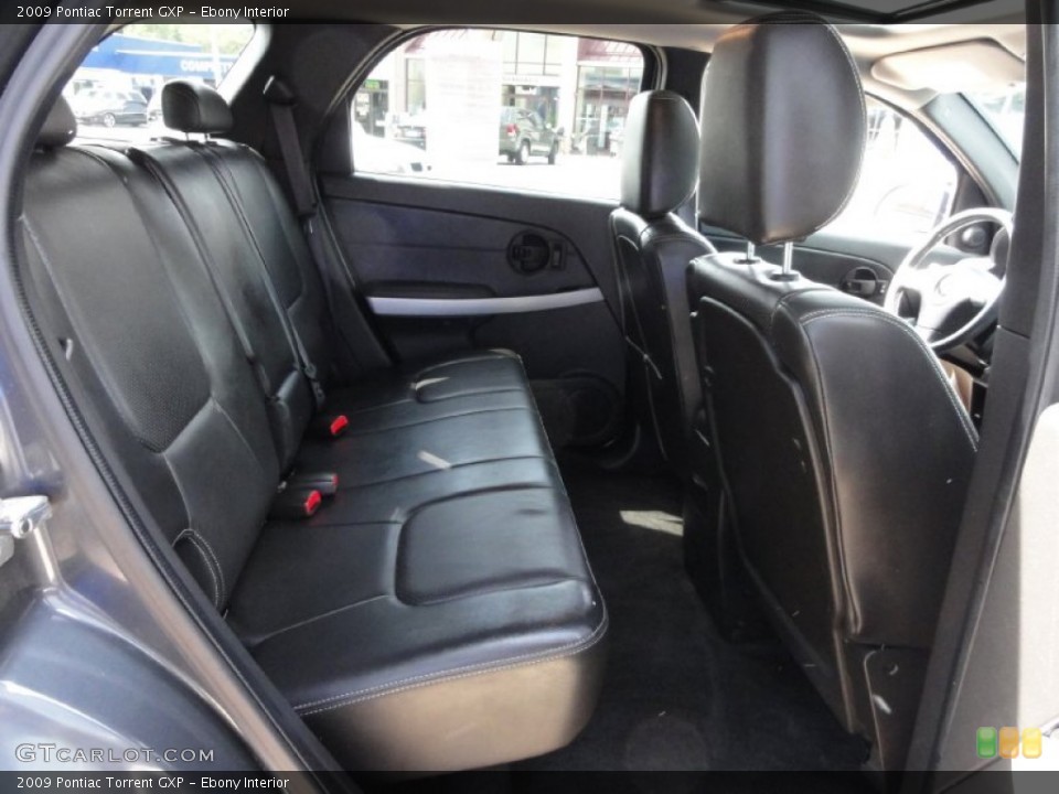 Ebony Interior Rear Seat for the 2009 Pontiac Torrent GXP #69782319