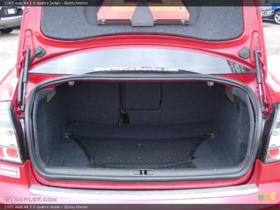 Ebony Interior Trunk for the 2003 Audi A4 3.0 quattro Sedan #69783064