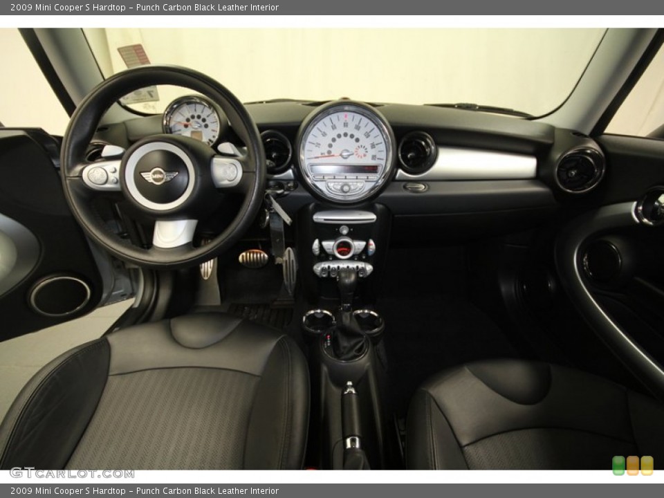 Punch Carbon Black Leather Interior Dashboard for the 2009 Mini Cooper S Hardtop #69793193