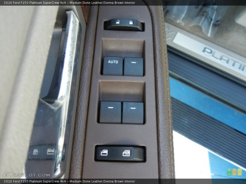 Medium Stone Leather/Sienna Brown Interior Controls for the 2010 Ford F150 Platinum SuperCrew 4x4 #69793447