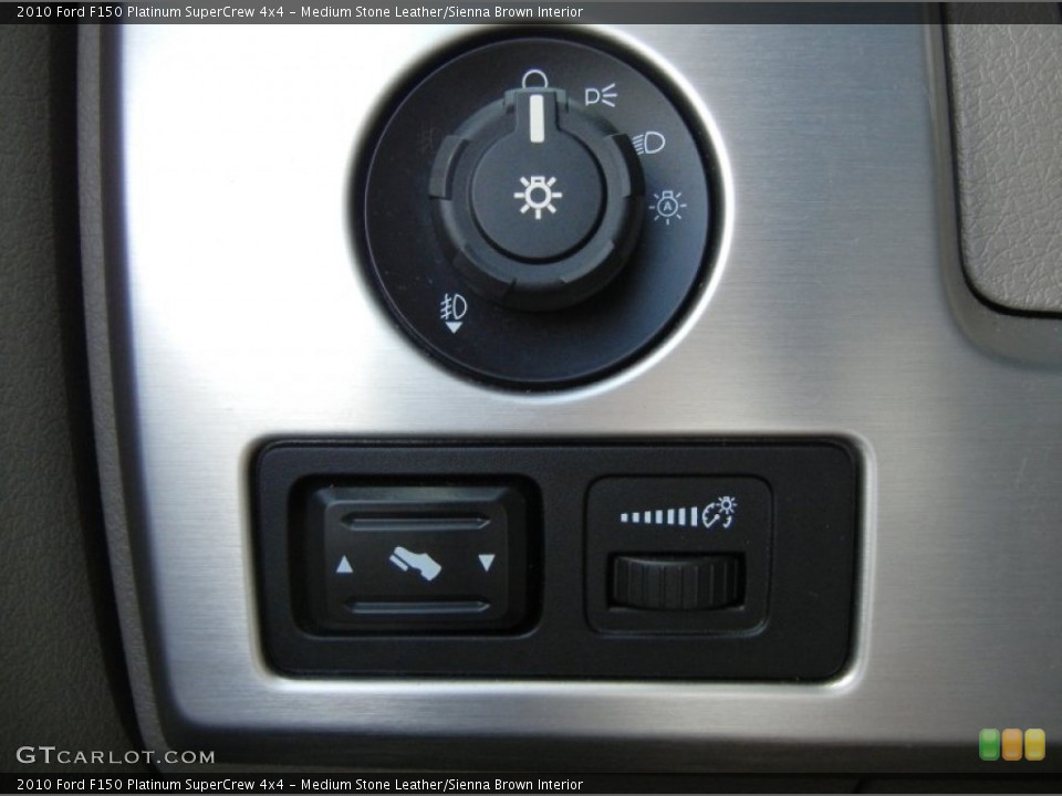 Medium Stone Leather/Sienna Brown Interior Controls for the 2010 Ford F150 Platinum SuperCrew 4x4 #69793543