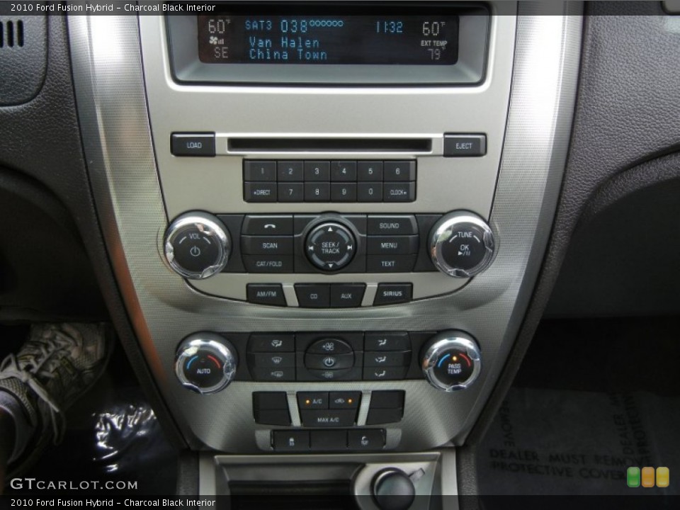 Charcoal Black Interior Controls for the 2010 Ford Fusion Hybrid #69793786