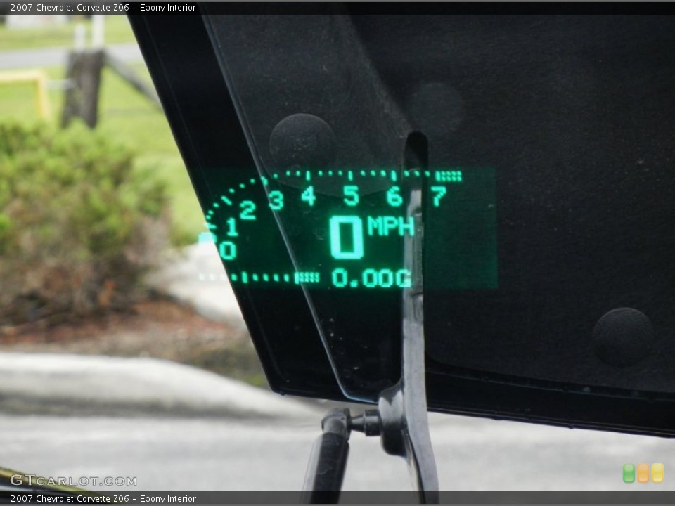 Ebony Interior Gauges for the 2007 Chevrolet Corvette Z06 #69794518