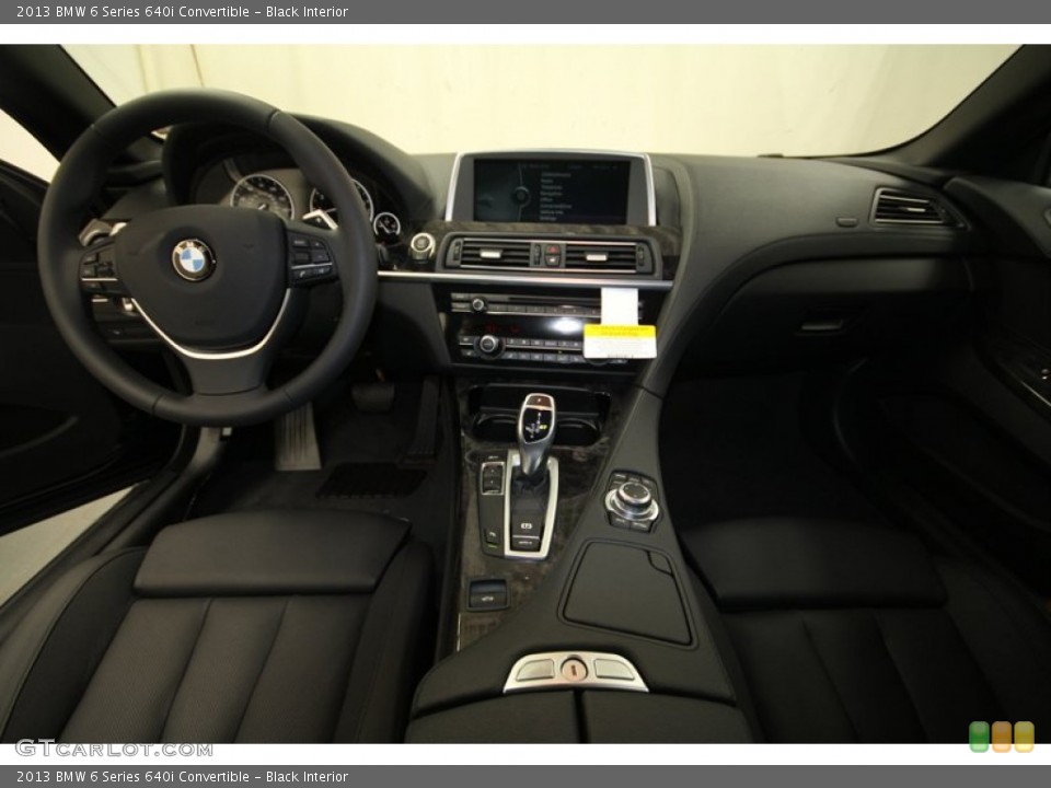 Black Interior Dashboard for the 2013 BMW 6 Series 640i Convertible #69794596