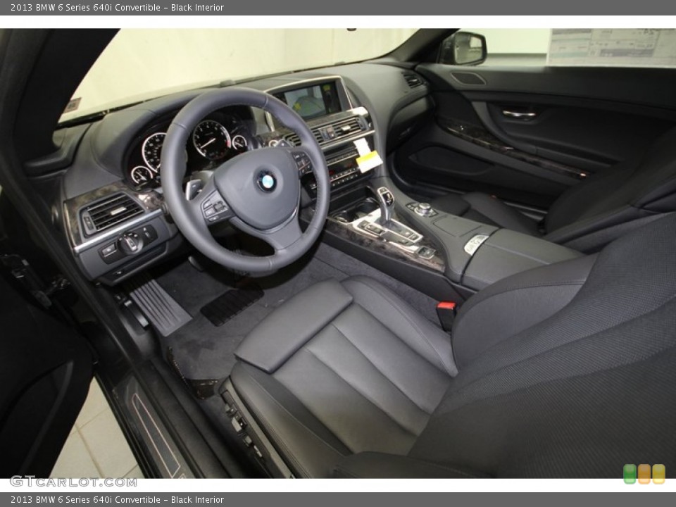 Black Interior Prime Interior for the 2013 BMW 6 Series 640i Convertible #69794662