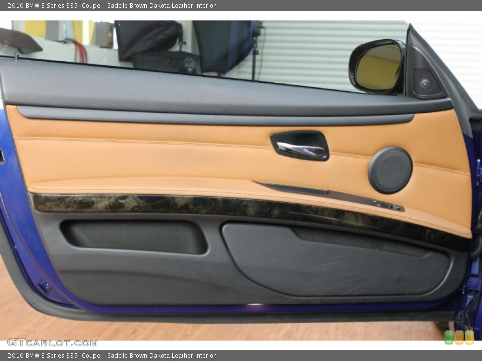 Saddle Brown Dakota Leather Interior Door Panel for the 2010 BMW 3 Series 335i Coupe #69795574