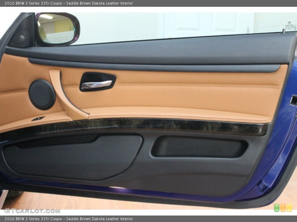 Saddle Brown Dakota Leather Interior Door Panel for the 2010 BMW 3 Series 335i Coupe #69795583