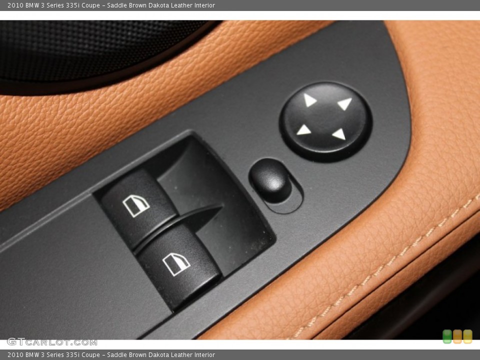 Saddle Brown Dakota Leather Interior Controls for the 2010 BMW 3 Series 335i Coupe #69795589