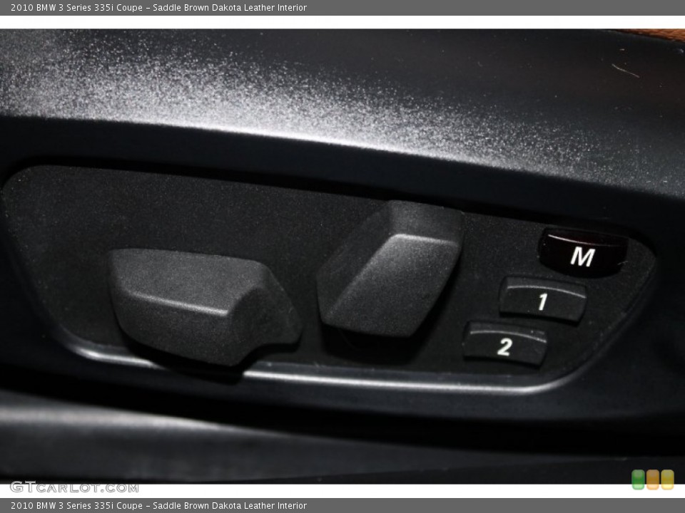 Saddle Brown Dakota Leather Interior Controls for the 2010 BMW 3 Series 335i Coupe #69795598