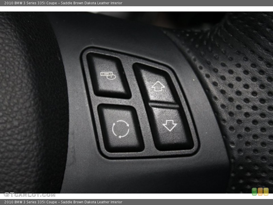 Saddle Brown Dakota Leather Interior Controls for the 2010 BMW 3 Series 335i Coupe #69795607