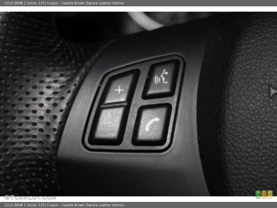 Saddle Brown Dakota Leather Interior Controls for the 2010 BMW 3 Series 335i Coupe #69795613