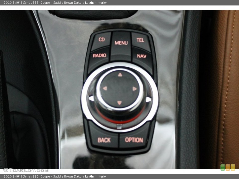 Saddle Brown Dakota Leather Interior Controls for the 2010 BMW 3 Series 335i Coupe #69795622