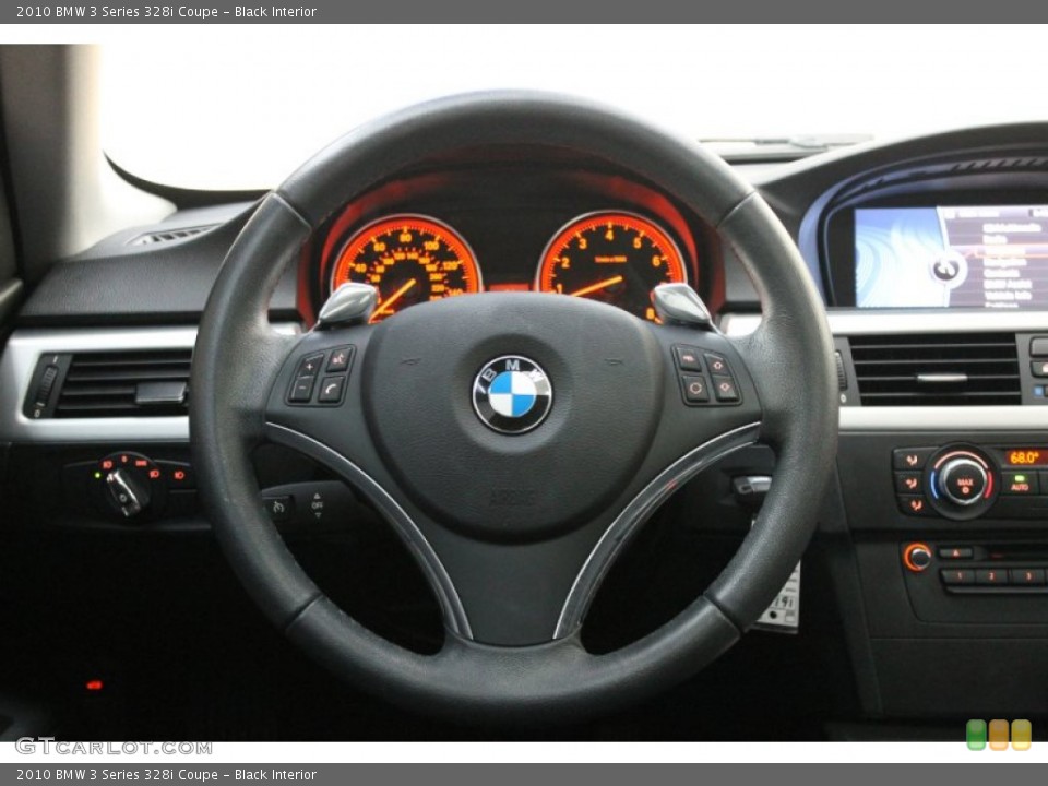 Black Interior Steering Wheel for the 2010 BMW 3 Series 328i Coupe #69795959