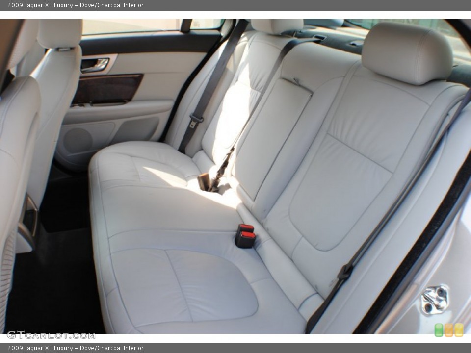 Dove/Charcoal Interior Rear Seat for the 2009 Jaguar XF Luxury #69798445