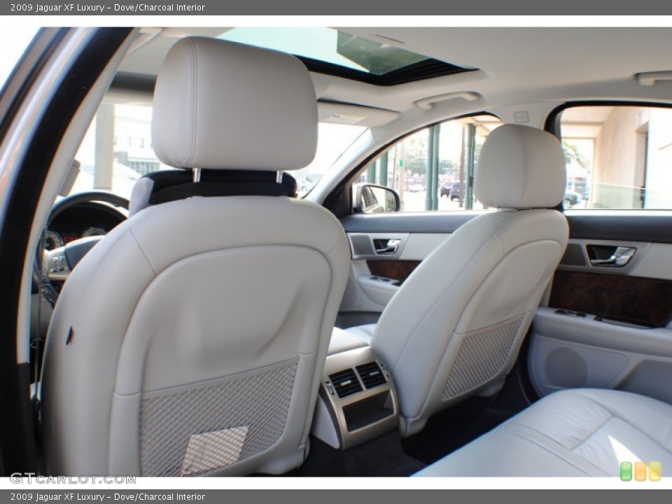 Dove/Charcoal Interior Rear Seat for the 2009 Jaguar XF Luxury #69798460