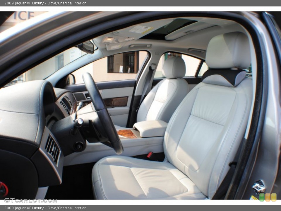Dove/Charcoal Interior Front Seat for the 2009 Jaguar XF Luxury #69798478