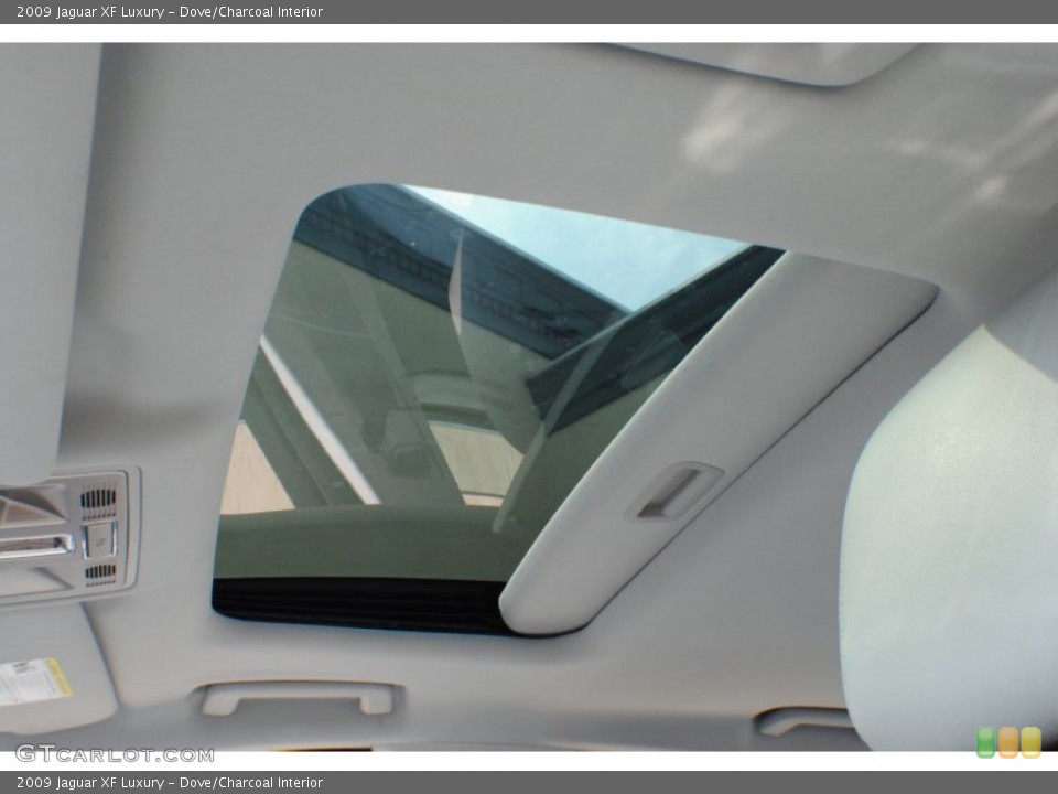 Dove/Charcoal Interior Sunroof for the 2009 Jaguar XF Luxury #69798529