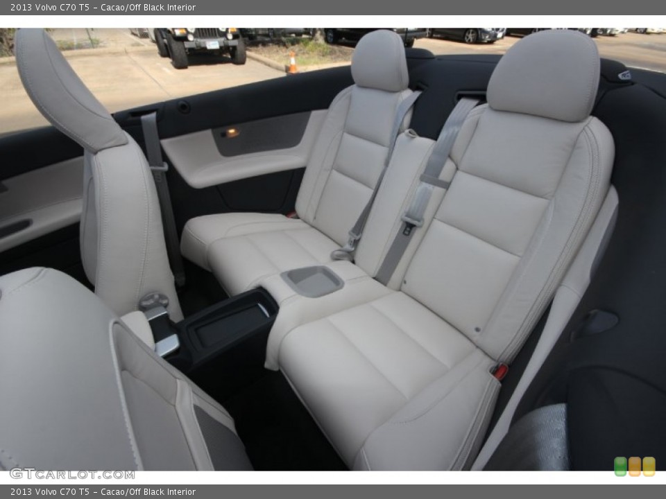 Cacao/Off Black Interior Rear Seat for the 2013 Volvo C70 T5 #69800593