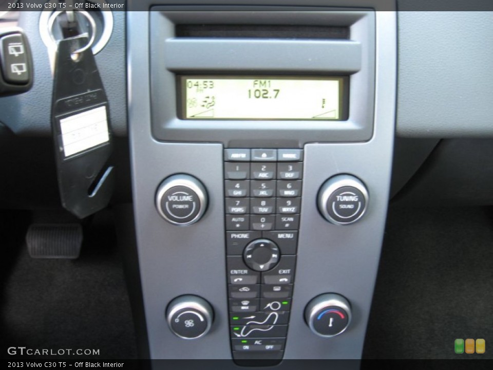 Off Black Interior Controls for the 2013 Volvo C30 T5 #69800746