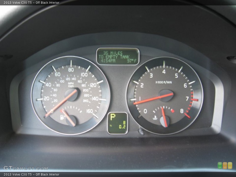 Off Black Interior Gauges for the 2013 Volvo C30 T5 #69800770