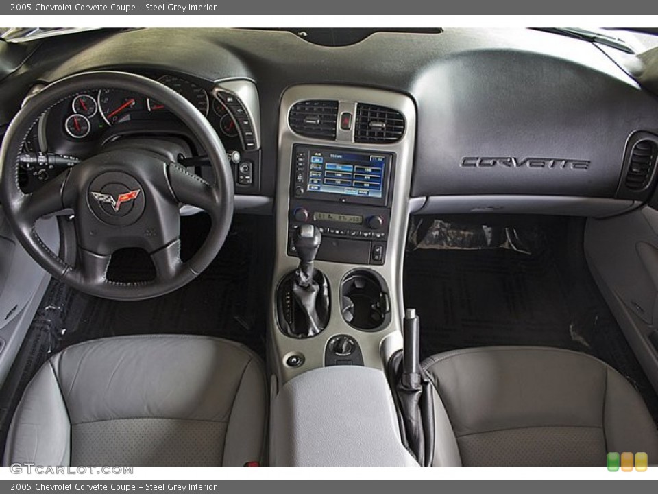 Steel Grey Interior Dashboard for the 2005 Chevrolet Corvette Coupe #69800944