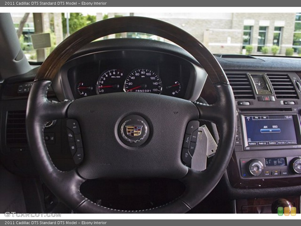 Ebony Interior Steering Wheel for the 2011 Cadillac DTS  #69801126