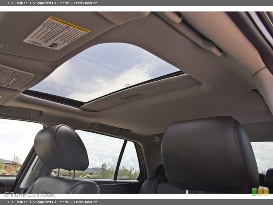 Ebony Interior Sunroof for the 2011 Cadillac DTS  #69801160