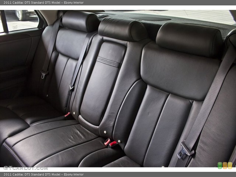 Ebony Interior Rear Seat for the 2011 Cadillac DTS  #69801202