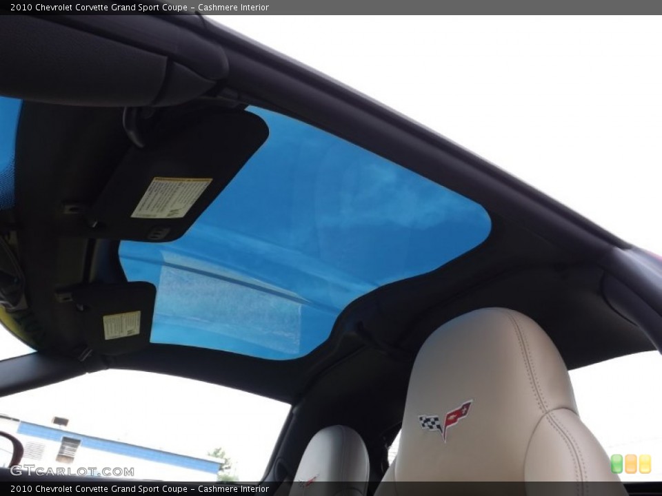 Cashmere Interior Sunroof for the 2010 Chevrolet Corvette Grand Sport Coupe #69802264