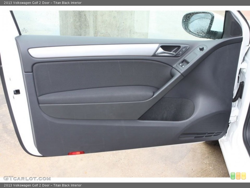 Titan Black Interior Door Panel for the 2013 Volkswagen Golf 2 Door #69802431