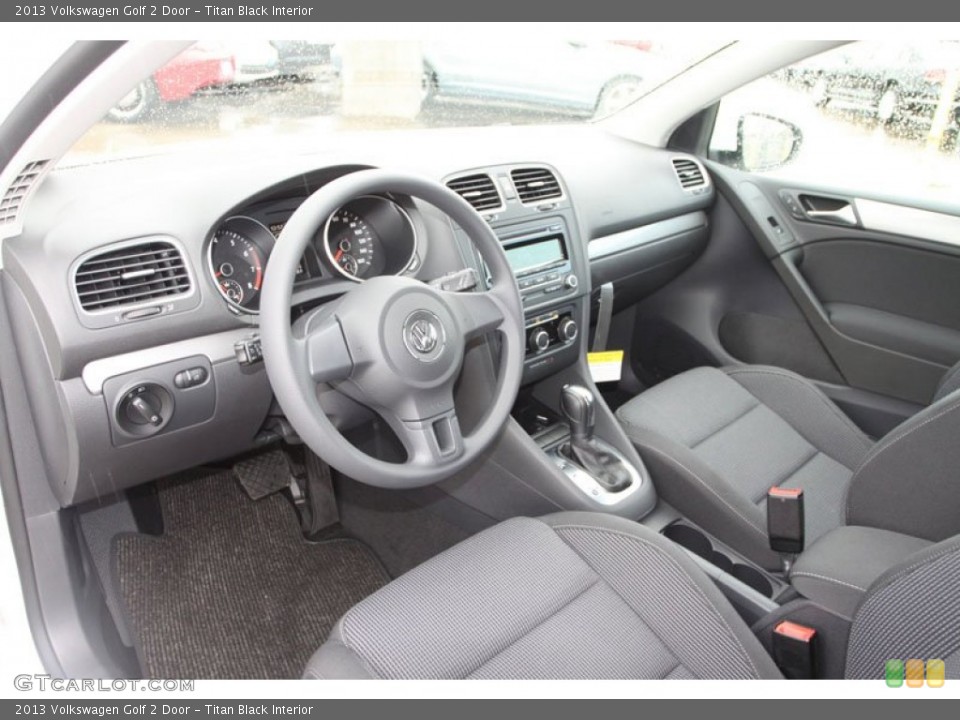 Titan Black Interior Prime Interior for the 2013 Volkswagen Golf 2 Door #69802442